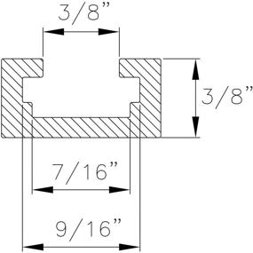 img 2 attached to 📏 36-inch POWERTEC 71119 Double-Cut Profile Universal T-Track with Pre-drilled Mounting Holes (2-Pack)