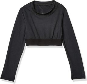 img 2 attached to Soffe Girls' Large Grace Long Sleeve Crop Top