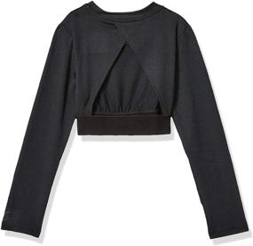 img 1 attached to Soffe Girls' Large Grace Long Sleeve Crop Top