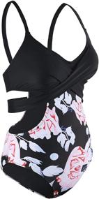 img 2 attached to Mycoco Womens Swimsuits Monokini Bathing Women's Clothing and Swimsuits & Cover Ups