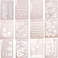 🎨 wingoffly 12pcs plastic stencils for scrapbooking, drawing, card & craft projects logo