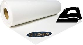 img 3 attached to HimaPro Fusible Iron-on Tearaway Embroidery Stabilizer Backing: 🧵 12 inch x 25 Yard Roll - Professional Sewing Accessory