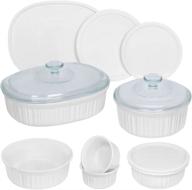 🍰 enhance your baking potential with corningware french white round and oval bakeware set (12-piece) logo