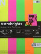 🌈 vibrant astrobrights neon 8.5 x 11 cardstock: add a pop of color to your projects logo