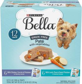 img 4 attached to 🐶 Purina Bella Grain-Free Pate Wet Dog Food for Adult Canines