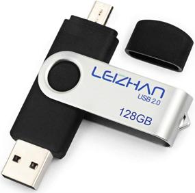 img 4 attached to 💾 Leizhan 128 ГБ микро USB флеш-накопитель: палка памяти OTG для Android телефонов и планшетов - черный