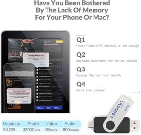 img 2 attached to 💾 Leizhan 128 ГБ микро USB флеш-накопитель: палка памяти OTG для Android телефонов и планшетов - черный