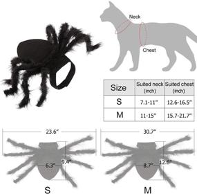 img 2 attached to 🕷️ Halloween Pet Costume Spider Cosplay Apparel for Dogs and Cats - Spider Costume for Party, Small Size