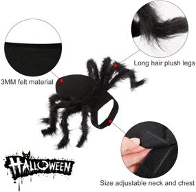 img 3 attached to 🕷️ Halloween Pet Costume Spider Cosplay Apparel for Dogs and Cats - Spider Costume for Party, Small Size