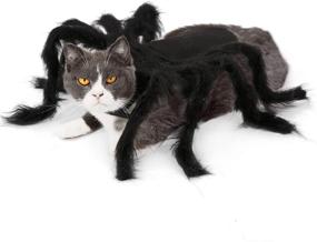 img 1 attached to 🕷️ Halloween Pet Costume Spider Cosplay Apparel for Dogs and Cats - Spider Costume for Party, Small Size