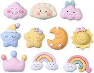 🌈 dreamm rainbow weather slime charms kit: 50 pcs cute resin kawaii supplies for diy slime, scrapbooking, and crafts logo