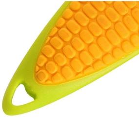 img 2 attached to 🌽 KeepingcooX Corn Zipper - Ergonomic Kitchen Tool for Removing Corn Kernels, Lovely Shape Corn Planer Cutter Cob Peeler Stripper, Premium 420 Stainless Steel with Non-Slip PP+TPR Handle