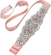 💎 sparkling elegance: yanstar silver crystal rhinestone wedding women's belt accessories logo