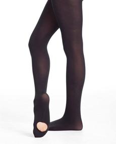 img 2 attached to Danskin Girls' Ultra Soft Convertible Tight: Premium Comfort and Versatility