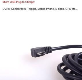 img 3 attached to 🔌 EKYLIN OBDII Charging Cable: Micro USB Power Adapter for Dash Cam Car DVR GPS - 3M/11.5FT Wire, 12-24V