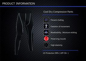 img 3 attached to Compression Baselayer Athletic Shapewear BlackHeiKC134 Sports & Fitness for Other Sports