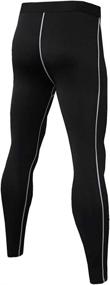 img 2 attached to Compression Baselayer Athletic Shapewear BlackHeiKC134 Sports & Fitness for Other Sports