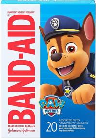 img 4 attached to 🐾 Антибактериальные пластыри Nickelodeon Paw Patrol Band-Aid Brand для детей – различные размеры, 20 шт