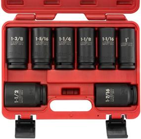 img 4 attached to 🔧 Neiko 02461A 3/4-Inch Drive Deep Impact Socket Set - SAE, 1 Inch to 1-1/2 Inch, 8 Cr-V Sockets