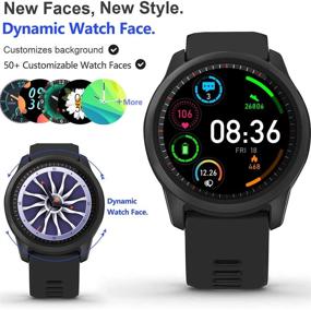 img 3 attached to 💪 MorePro Smart Watch: Advanced Blood Pressure & Heart Rate Tracker with DIY Touch Screen, Sleep Monitor, Waterproof Sports Bracelet - Pedometer, Step & Calorie Counter for iOS & Android - Ideal for Men & Women