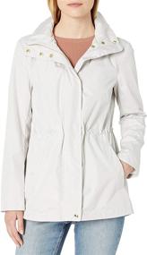 img 2 attached to Kensie Womens Cinched Anorak Detach Women's Clothing