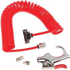 img 2 attached to 🚛 Steelman Truck Cab Blow Gun Automotive Accessory Kit: 11.5-Foot Hose, T-Style Connect Fittings, Safety Nozzles & More