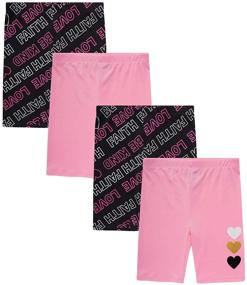 img 4 attached to 🌸 Dreamstar Active Stretch Shorts: Vibrant Flowers for Active Girls' Clothing
