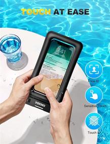 img 1 attached to 📱 Cocod Waterproof Phone Pouch Floating, 2 Pack IPX8 Waterproof Phone Case Dry Bag for iPhone 12 Pro Max/11 Pro Max/XR, Galaxy S21 Ultra/S20/Note 10 Up to 7'' - Beach, Travel, Pool, Kayak Compatible