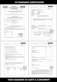 img 1 attached to 🔎 voltX 'CRYSTAL' Magnified Reading Safety Glasses with Enhanced Safety Features