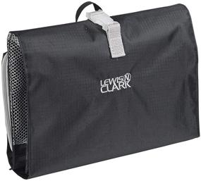 img 4 attached to 🧳 Lewis N. Clark Hanging Travel Toiletry Bag with Waterproof Compartment and Folding Design - Ideal for Accessories, Shampoo, Cosmetics, and Personal Items