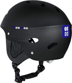 img 3 attached to 🪖 Ultimate Protection: Tontron Adult Kayaking Wakeboarding Waterskiing Whitewater Helmet