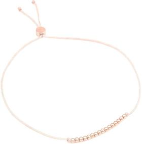 img 3 attached to 🎉 Lucky Feather Sweet 16 Gifts for Girls: 14K Gold Dipped Beaded Bracelet - Perfect 16th Birthday Gift Idea for 16 Year Old Girls!