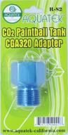 aquatek co2 paintball tank adapter: seamlessly connects to cga 320 standard co2 regulator logo