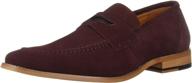 stacy adams colfax moc toe oxblood men's shoes and loafers & slip-ons logo