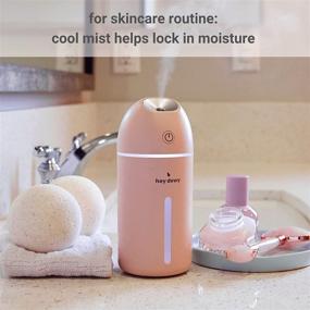 img 2 attached to 💦 Discover the Bliss: Hey Dewy Wireless Cool Mist Humidifier for Portable, Rechargeable, Skin-Nourishing, Self-Care Hydration (Blush)