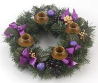 🎀 purple advent wreath with ribbon logo