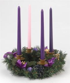 img 1 attached to 🎀 Purple Advent Wreath with Ribbon