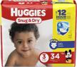 huggies snug diapers count packaging logo