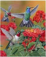 🖼️ hrank 5d diy diamond painting: stunning birds for home wall decor – full drill rhinestone arts craft, 30x40cm/12x16inch size logo