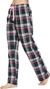 img 3 attached to CYZ Womens Cotton Flannel Pajama Women's Clothing for Lingerie, Sleep & Lounge