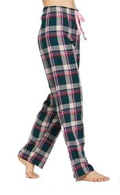 img 2 attached to CYZ Womens Cotton Flannel Pajama Women's Clothing for Lingerie, Sleep & Lounge