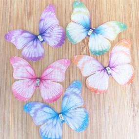 img 1 attached to 🦋 Enhance Your Décor with Chenkou Craft Butterfly Ornament Appliques