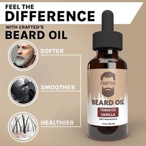 img 2 attached to 🧔 Top-Rated Men's Beard Oil - Handcrafted Beard Conditioner Oil - Tobacco Vanilla Scented – 100% Natural Mustache and Beard Oil – Fast Absorbing Formula – Made in USA (TV)