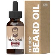 🧔 top-rated men's beard oil - handcrafted beard conditioner oil - tobacco vanilla scented – 100% natural mustache and beard oil – fast absorbing formula – made in usa (tv) logo