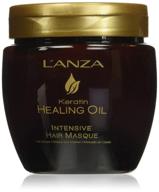 💆 l’anza keratin healing oil intensive hair masque: restore and repair dry, damaged hair logo