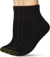 🧦 ultimate comfort: gold toe women's ultratec quarter socks, 3-pairs logo