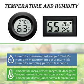 img 3 attached to Versatile 16 Pack Mini Hygrometer Thermometer: Accurate Digital LCD Monitor for Temperature and Humidity in Various Settings