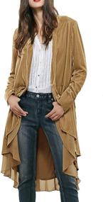 img 4 attached to R Vivimos Ruffled Asymmetric Blazers Jackets Women's Clothing for Coats, Jackets & Vests