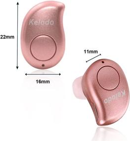 img 1 attached to KELODO S530 Plus Rose Gold Bluetooth Earbud - Mini Wireless Earphone with Mic, Invisible V4.1 Earpiece, Hands-Free Noise Canceling for Apple iPhone and Android Smartphones