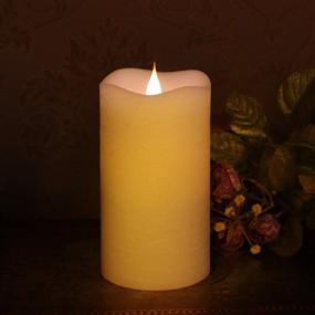 img 3 attached to 🕯️ Simplux SPX-000112 LED Flameless Candle, Battery Operated with Timer, 3x5.25 Inch, Ivory